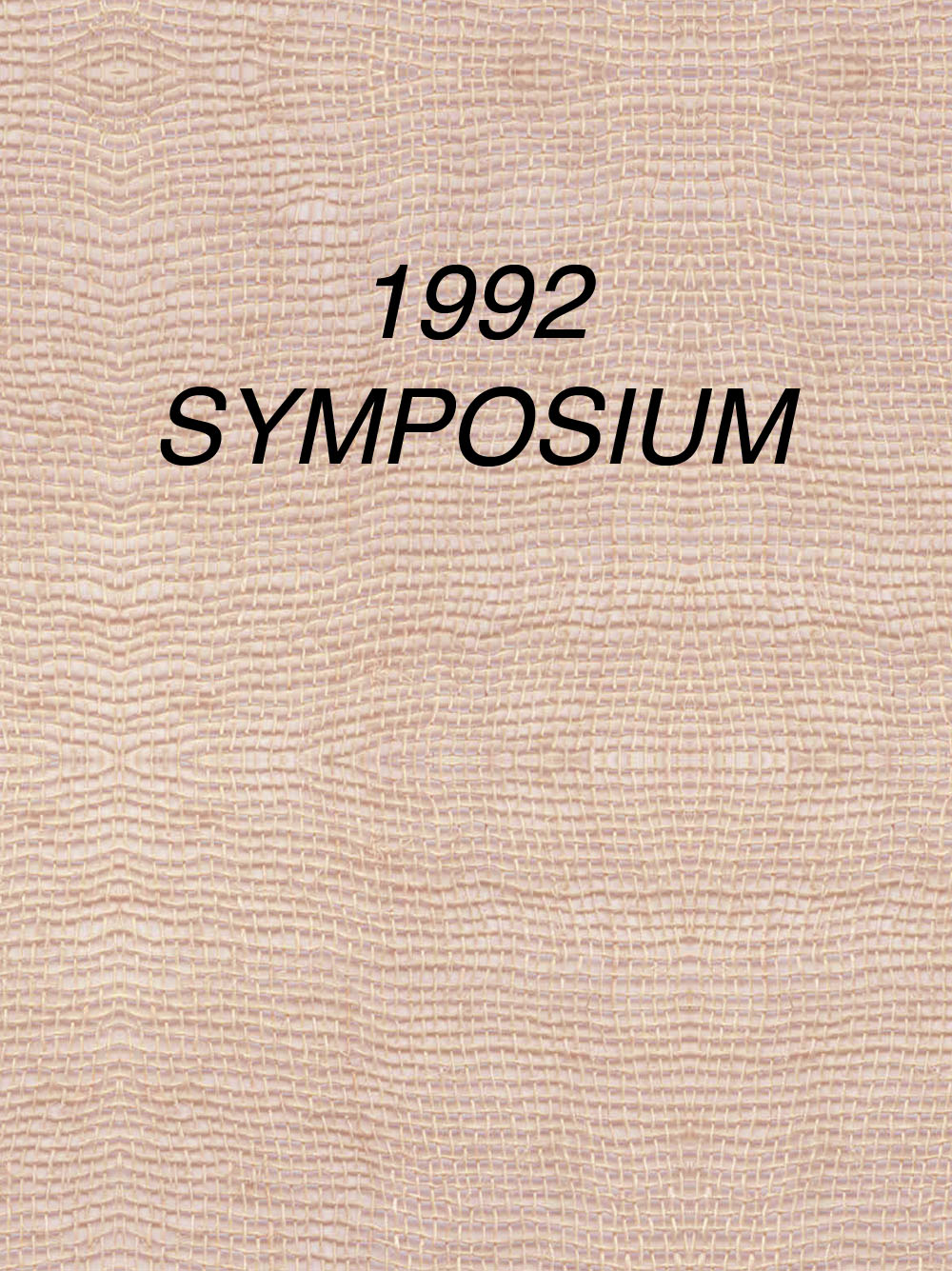 1992 Symposium