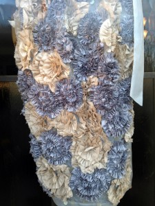 Fig 3 Blue and creme flowered skirt