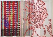 “Let the Games Begin” exhibition by Gerhardt Knodel at Wasserman Projects, Photo design by Abelardo A. Busque Jr