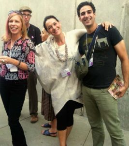 Eric Mindling, Carmen Artigas and Caleb Sayan at UCLA