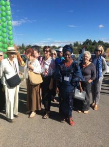 2015 Santa Fe Textile Close Up participants arriving the Museum Hill