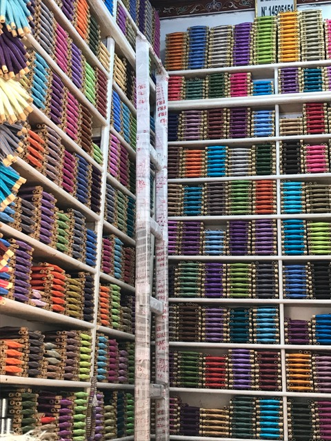 Silk Spools in a rainbow of colors.
