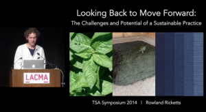 Rowland Ricketts presenting Looking Back to Move Forward, The Challenges and Potential of a Sustainable Practice.