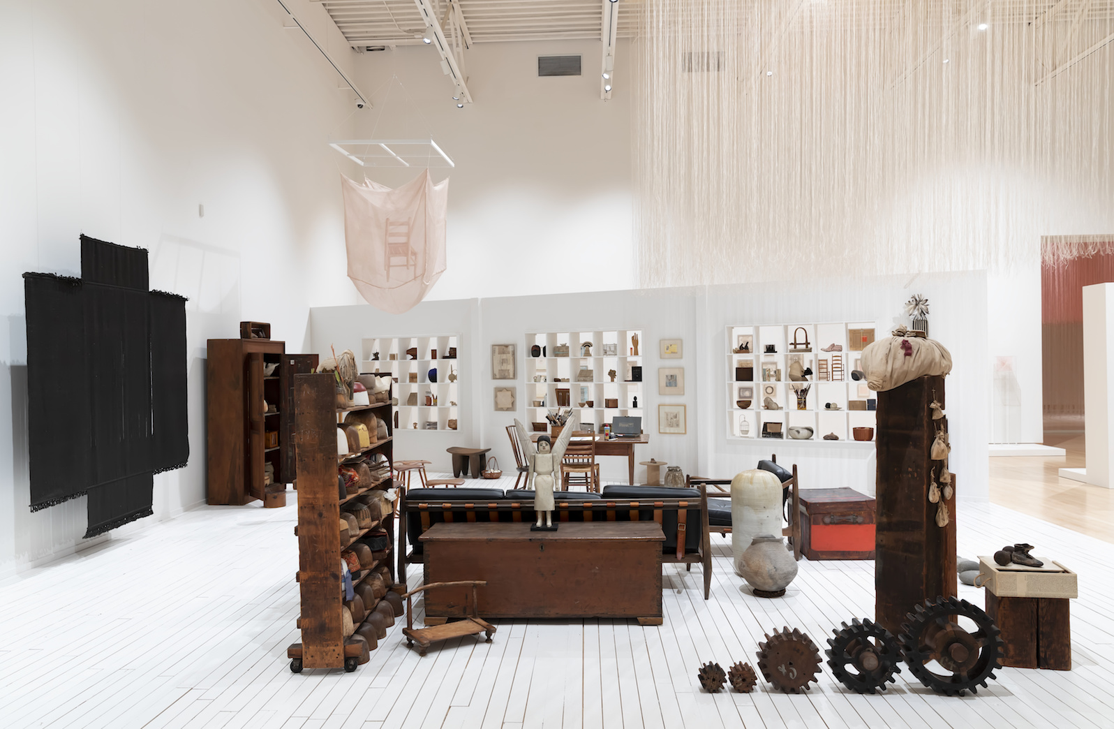 The Work and Studio of Lenore Tawney installation view at the John Michael Kohler Arts Center