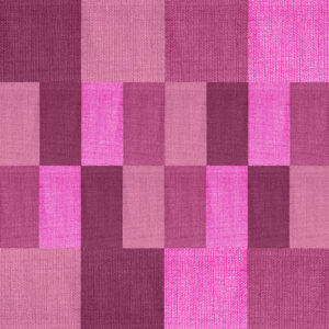 Modernist grid pattern weaving in pinks