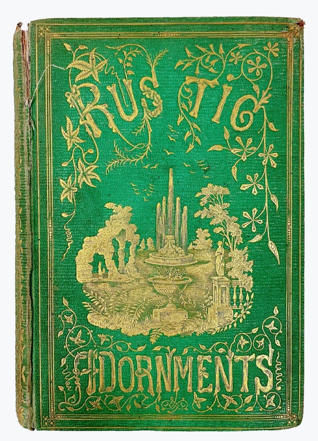 Rustic Adornments for Homes of Taste (London 1857) in emerald green bookcloth. Courtesy of
Winterthur Museum, Garden & Library.