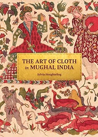 book cover with warm-toned Mughal Indian textile design