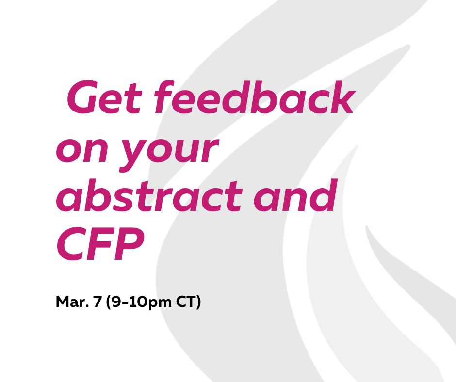 TSA Symposium March 7th 9-10pm CT Feedback Session